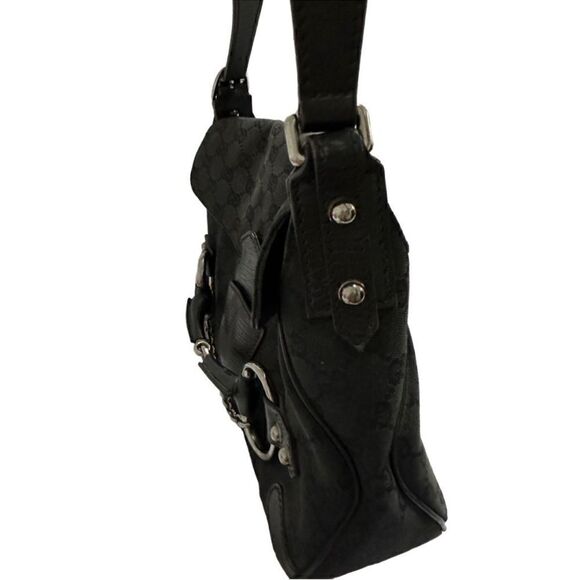 Gucci gg canvas leather horsebit bag - Picture 7 of 12